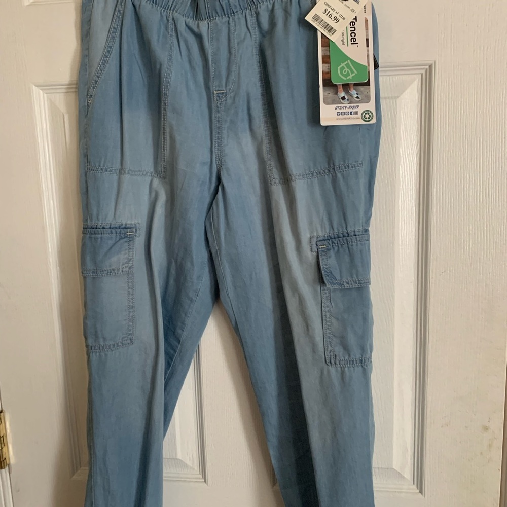 Blue cargo pants